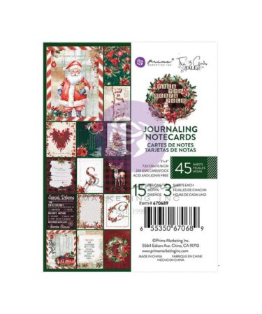 Prima Marketing - Collezione From the North Pole- 3x4 Inch Journaling Cards