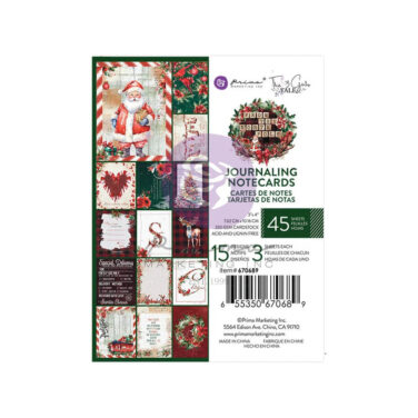 Prima Marketing - Collezione From the North Pole- 3x4 Inch Journaling Cards