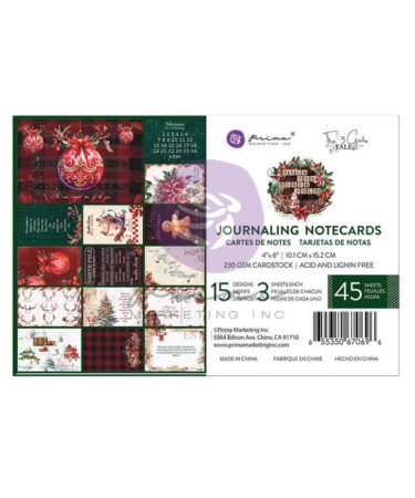 Prima Marketing - Collezione From the North Pole-  4x6 Inch Journaling Cards