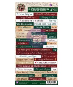 Prima Marketing - Collezione From the North Pole-  Chipboard Stickers (49pcs)