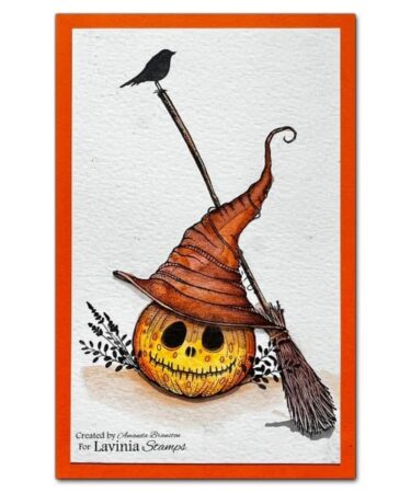 Alternative view of Lavinia Stamp - Playful Pumpkin Stamp