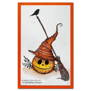 Alternative view of Lavinia Stamp - Playful Pumpkin Stamp