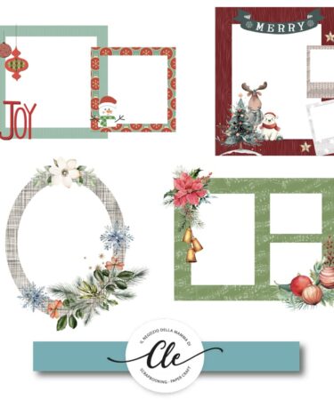 DECEMBER DAILY 2025 - CHIPBOARD FRAMES 4 PEZZI