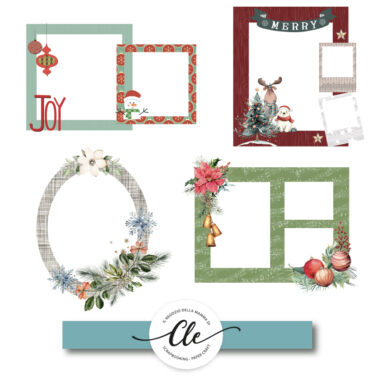 DECEMBER DAILY 2025 - CHIPBOARD FRAMES 4 PEZZI