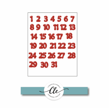 DECEMBER DAILY 2025 - FOAM STICKERS NUMERI 1-31