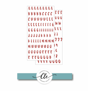 DECEMBER DAILY 2025 - PUFFY ALFABETO ROSSO