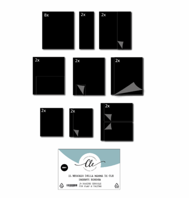 IL NEGOZIO DELLA MAMMA DI CLE - INSERTI BINDER 24 PCS NERO IN ARRIVO A FINE DICEMBRE