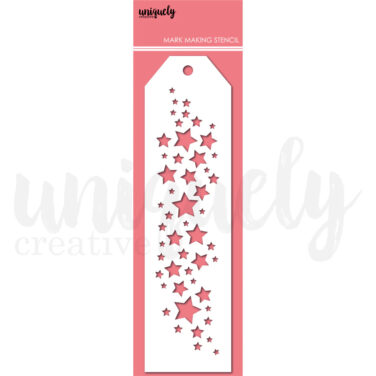 UNIQUELY CREATIVE - Collezione Written in the StarsStarfall Mark Making Stencil