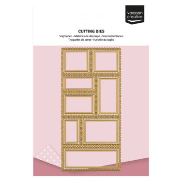 Vaessen Creative • Mini Cutting Dies Postage Stamps 9pcs