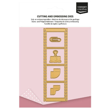 Vaessen Creative • Mini Cutting and Embossing Dies Vintage Filmstrip 5pcs