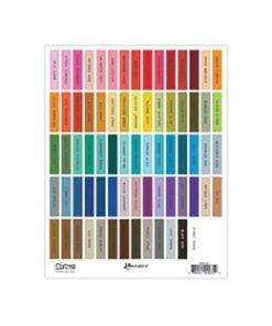 Tim Holtz Distress® Ink Pad Label Sheet- Black Printing