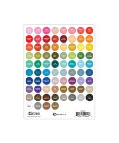 Tim Holtz Distress® Small Round Label Sheet- White Printing