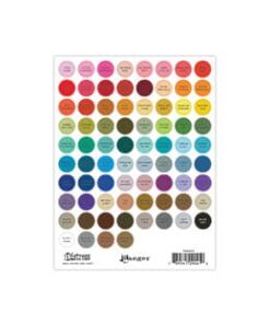 Tim Holtz Distress® Small Round Label Sheet- Black Printing