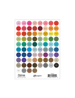 Tim Holtz Distress® Small Round Label Sheet- Black Printing