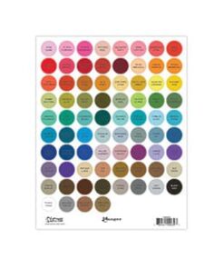 Tim Holtz Distress Large Round Label Sheet- Black Printing