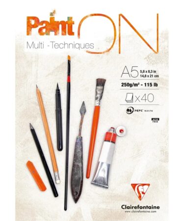 Clairefontaine • PaintON Carta Mixed Media 250gA5 40x