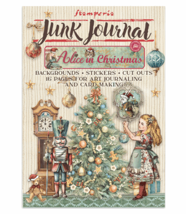 STAMPERIA -  Junk journal stickers, cut-outs, backgrounds - Alice in Christmas