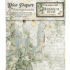 STAMPERIA -  Selezione 8 Carta di riso fto A6 Backgrounds Herbarium Silvae