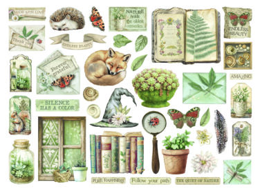 Alternative view of STAMPERIA -  Die cuts assortite Herbarium Silvae