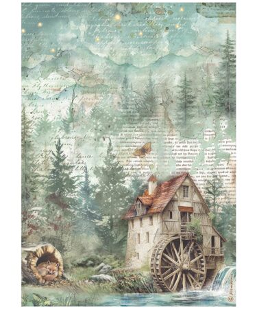 Alternative view of STAMPERIA -  Selezione 6 Carta di riso fto A4 Herbarium Silvae