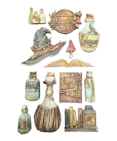 Alternative view of STAMPERIA -  Stampo in silicone A5 Herbarium Silvae Alchimia