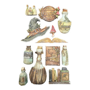 Alternative view of STAMPERIA -  Stampo in silicone A5 Herbarium Silvae Alchimia