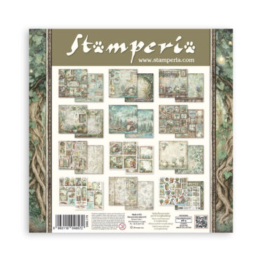 Alternative view of STAMPERIA -  Blocco 10 fogli 30,5x30,5 12x12 inches Double Face Herbarium Silvae