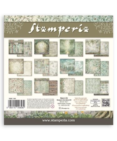 Alternative view of STAMPERIA -  Blocco 10 fogli 30,5x30,5 12x12 inches Double Face Backgrounds Herbarium Silvae