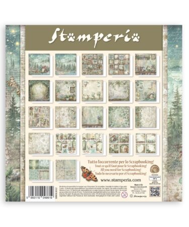 Alternative view of STAMPERIA -  Blocco 22 fogli 30,5x30,5 12x12 inches Single Face Herbarium Silvae