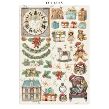 Alternative view of STAMPERIA -  Junk journal stickers, cut-outs, backgrounds - Alice in Christmas