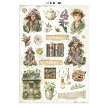 Alternative view of STAMPERIA -  Junk journal stickers, cut-outs, backgrounds - Herbarium Silvae