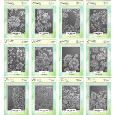 Lisa Horton Crafts Limited Edition Embossing Folders A Year In Bloom - 2026 (IN ARRIVO)