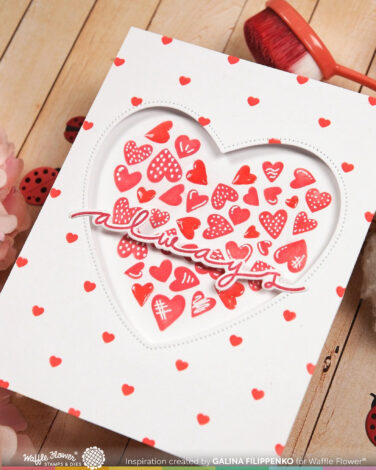 Alternative view of WAFFLE FLOWER - Overlapping Love Additions Matching Die