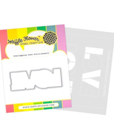 WAFFLE FLOWER - Overlapping Love Die-n-stencil