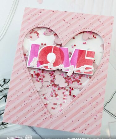 Alternative view of WAFFLE FLOWER - Overlapping Love Die-n-stencil