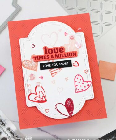 Alternative view of WAFFLE FLOWER - Love You More Sentiments Stamp Set