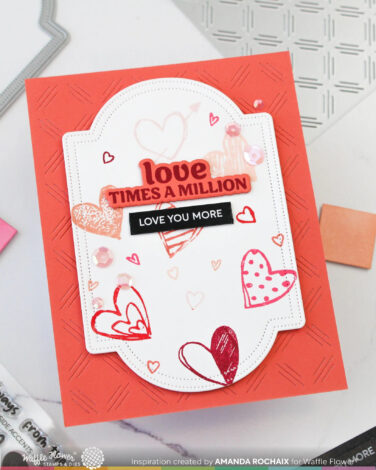 Alternative view of WAFFLE FLOWER - Love You More Sentiments Stamp Set