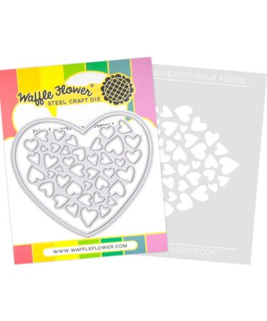 WAFFLE FLOWER - Inlaid Hearts Die-n-stencil