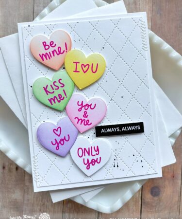 Alternative view of WAFFLE FLOWER - Shape of My Heart Die