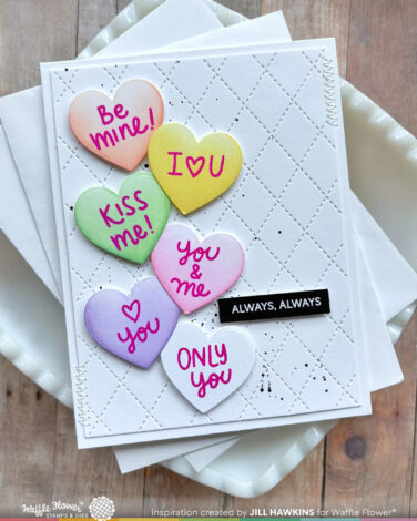 Alternative view of WAFFLE FLOWER - Shape of My Heart Die