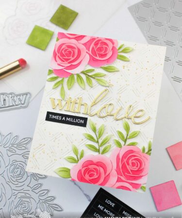 Alternative view of WAFFLE FLOWER - Dashed Lattice Texture Die