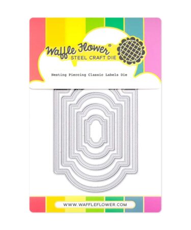 WAFFLE FLOWER - Nesting Piercing Classic Labels Die