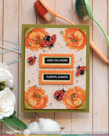 Alternative view of WAFFLE FLOWER - Subsentiments Love You More Diecut