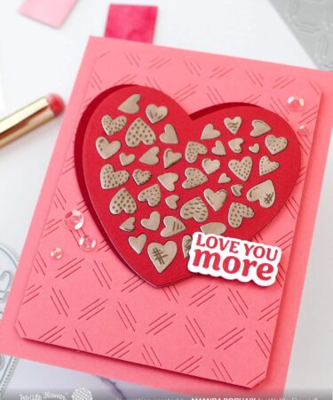 Alternative view of WAFFLE FLOWER - Love You More Sentiments Combo