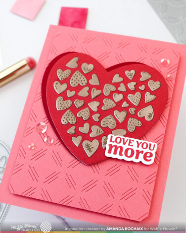 Alternative view of WAFFLE FLOWER - Love You More Sentiments Combo