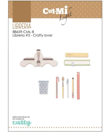 IMPRONTE D'AUTORE - set di fustelle - Libreria #3 Crafty Lovers