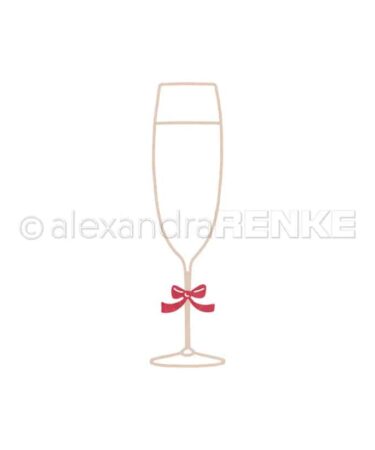 Alexandra Renke - fustelle 'Großes Outline Sektglas' 