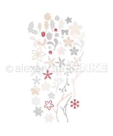 Alexandra Renke - fustelle 'Weihnachtliche Blumensammlung' 