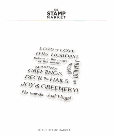 THE STAMP MARKET - JOY & GREENERY STAMP