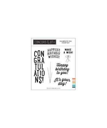 Concord & 9th - Celebrate You Stamp Set (4 x 4)